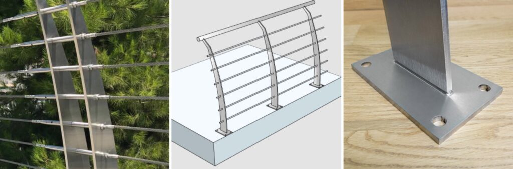 Montanti a vela EZ-Inox